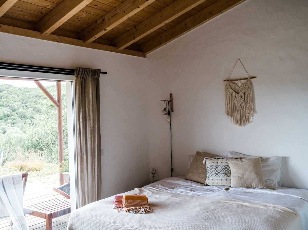 Double bed of room 1