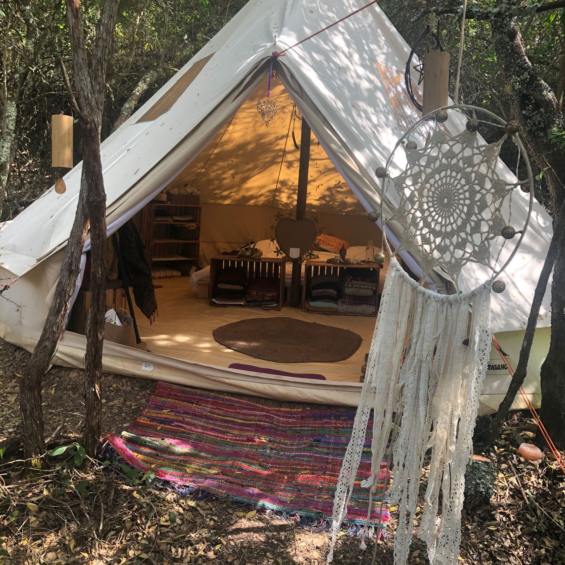 One of our glamping tents